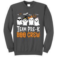 Cute Ghost Team Pre K Boo Crew Halloween Teacher Student Tall Sweatshirt