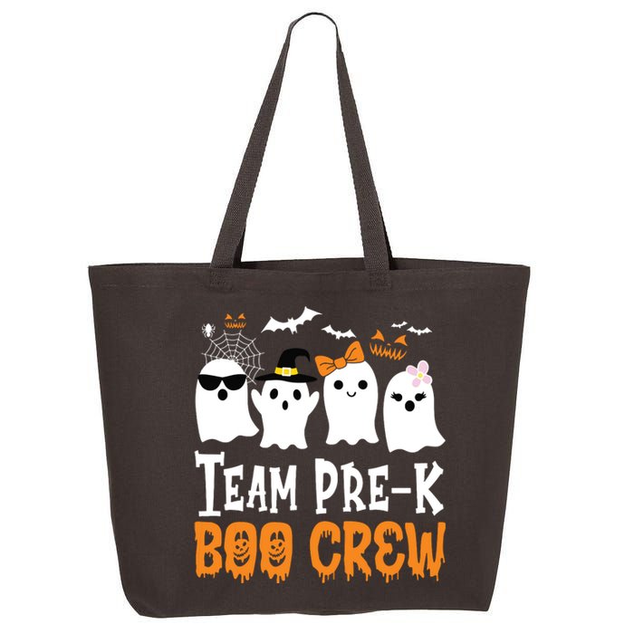 Cute Ghost Team Pre K Boo Crew Halloween Teacher Student 25L Jumbo Tote