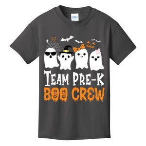 Cute Ghost Team Pre K Boo Crew Halloween Teacher Student Kids T-Shirt