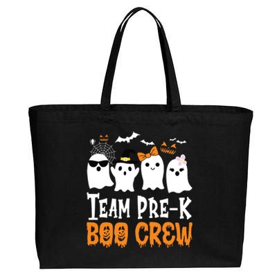 Cute Ghost Team Pre K Boo Crew Halloween Teacher Student Cotton Canvas Jumbo Tote