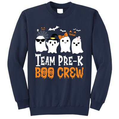 Cute Ghost Team Pre K Boo Crew Halloween Teacher Student Sweatshirt