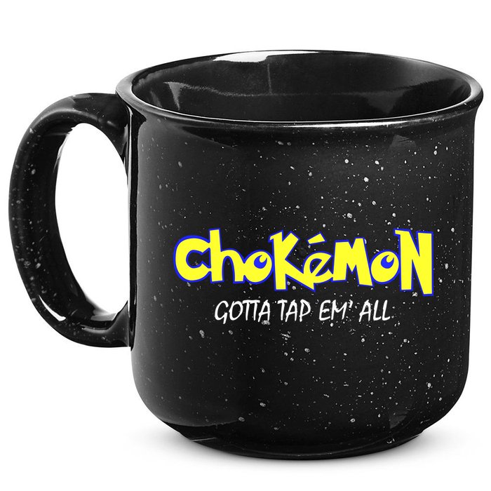 Chokemon Gotta Tap Em All Funny Jiu Jitsu MMA 15oz Campfire Ceramic Mug