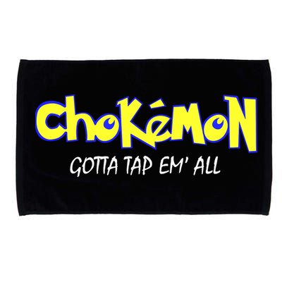 Chokemon Gotta Tap Em All Funny Jiu Jitsu MMA Microfiber Hand Towel
