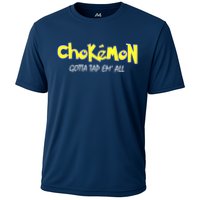 Chokemon Gotta Tap Em All Funny Jiu Jitsu MMA Cooling Performance Crew T-Shirt