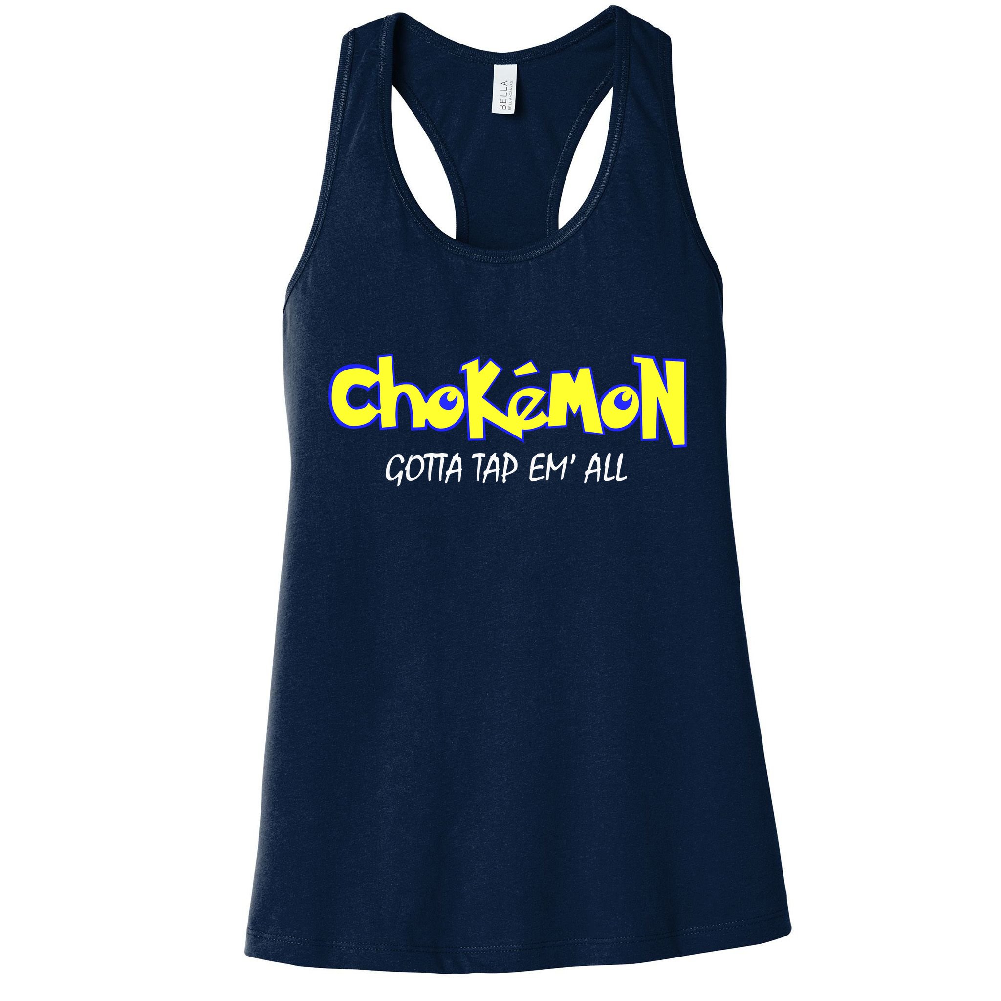Chokemon Gotta Tap Em All Funny Jiu Jitsu MMA Womens Tank Top