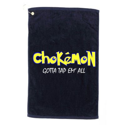 Chokemon Gotta Tap Em All Funny Jiu Jitsu MMA Golf Towel