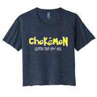 Chokemon Gotta Tap Em All Funny Jiu Jitsu MMA Women's Crop Top Tee