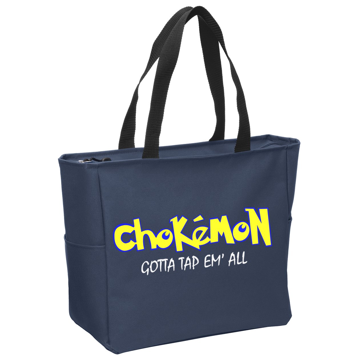 Chokemon Gotta Tap Em All Funny Jiu Jitsu MMA Zip Tote Bag