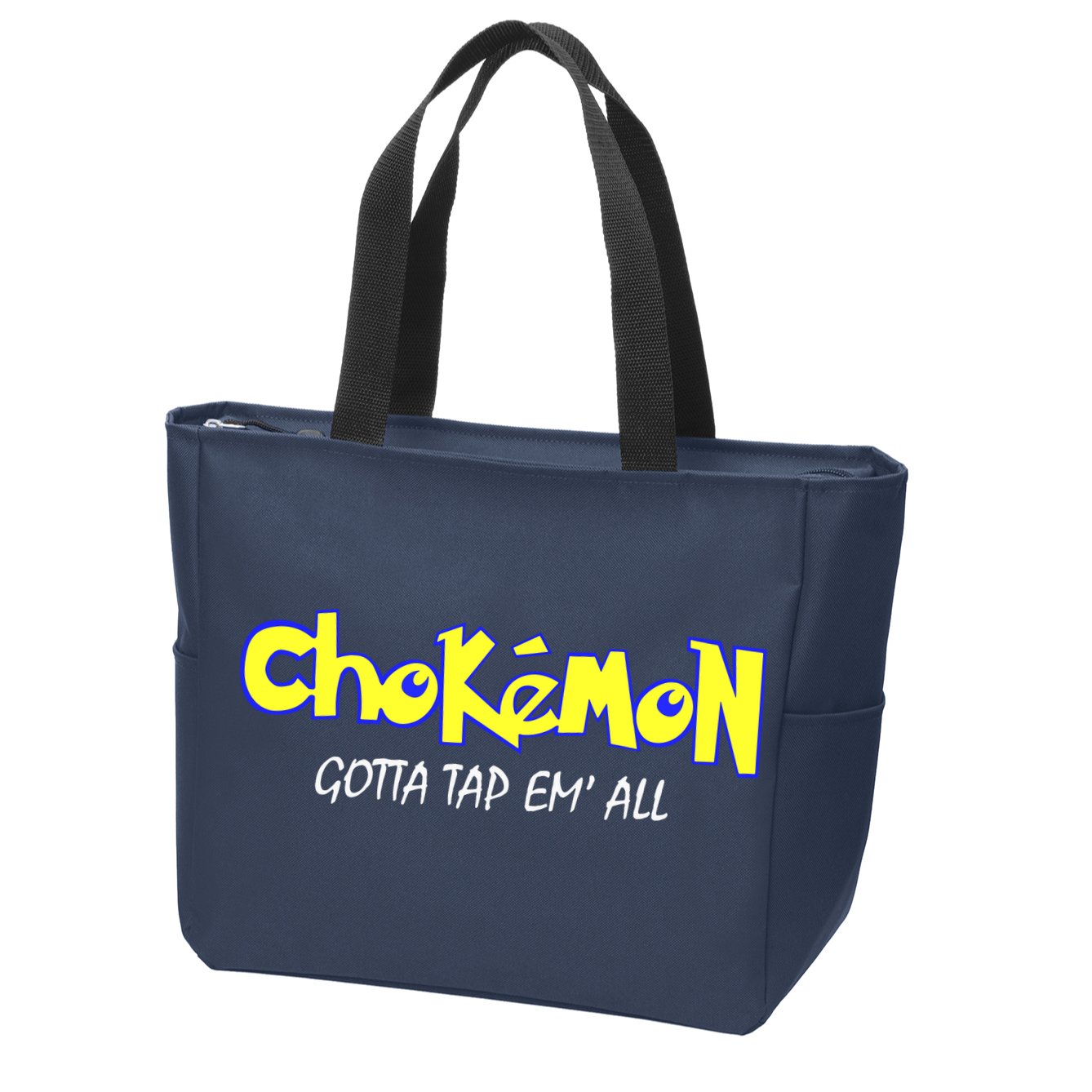 Chokemon Gotta Tap Em All Funny Jiu Jitsu MMA Zip Tote Bag