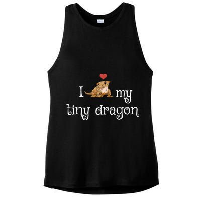 Crested Gecko Tiny Dragon Gecko Lover Cute Crestie Lizard Gift Ladies PosiCharge Tri-Blend Wicking Tank