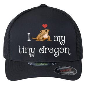 Crested Gecko Tiny Dragon Gecko Lover Cute Crestie Lizard Gift Flexfit Unipanel Trucker Cap