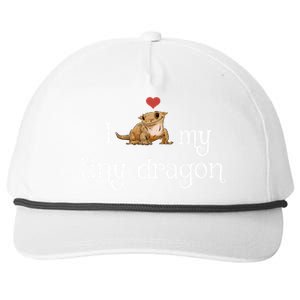 Crested Gecko Tiny Dragon Gecko Lover Cute Crestie Lizard Gift Snapback Five-Panel Rope Hat