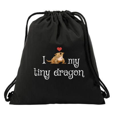 Crested Gecko Tiny Dragon Gecko Lover Cute Crestie Lizard Gift Drawstring Bag