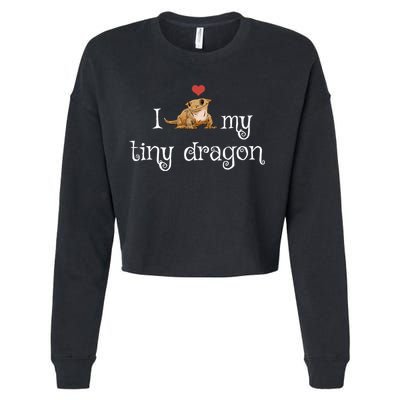 Crested Gecko Tiny Dragon Gecko Lover Cute Crestie Lizard Gift Cropped Pullover Crew
