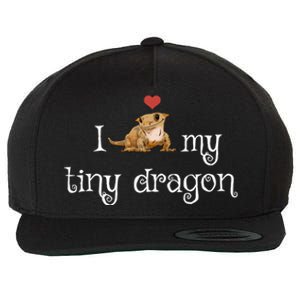 Crested Gecko Tiny Dragon Gecko Lover Cute Crestie Lizard Gift Wool Snapback Cap