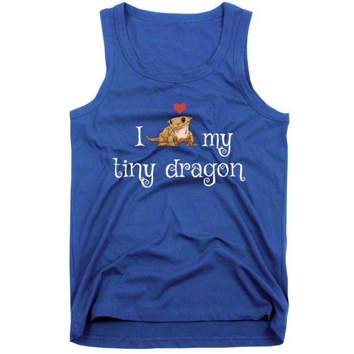 Crested Gecko Tiny Dragon Gecko Lover Cute Crestie Lizard Gift Tank Top