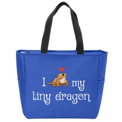 Crested Gecko Tiny Dragon Gecko Lover Cute Crestie Lizard Gift Zip Tote Bag