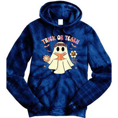 Cute Ghost Teacher Halloween Shirts Wo Trick Or Teach Tie Dye Hoodie