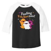 Cute Ghost Trio Boo Halloween Fab Boo Lous Toddler Fine Jersey T-Shirt