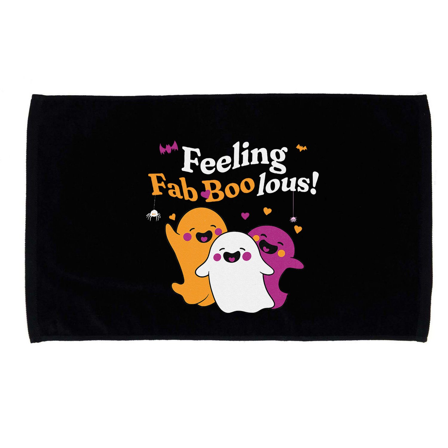 Cute Ghost Trio Boo Halloween Fab Boo Lous Microfiber Hand Towel
