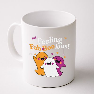 Cute Ghost Trio Boo Halloween Fab Boo Lous Coffee Mug