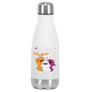 Cute Ghost Trio Boo Halloween Fab Boo Lous Stainless Steel Insulated Water Bottle