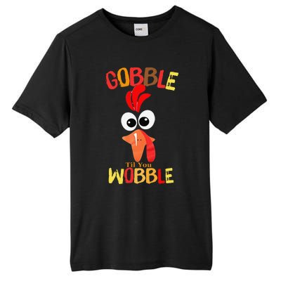 Cute Gobble Til You Wobble Costume Thanksgiving Day Women Tall Fusion ChromaSoft Performance T-Shirt