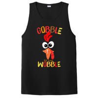 Cute Gobble Til You Wobble Costume Thanksgiving Day Women PosiCharge Competitor Tank