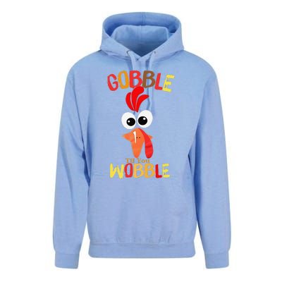 Cute Gobble Til You Wobble Costume Thanksgiving Day Women Unisex Surf Hoodie