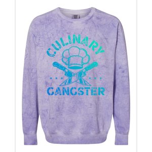 Culinary Gangster Talented Chef Cooking Bbq Master Cook Gift Colorblast Crewneck Sweatshirt