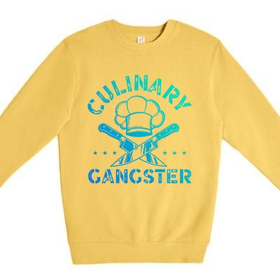 Culinary Gangster Talented Chef Cooking Bbq Master Cook Gift Premium Crewneck Sweatshirt