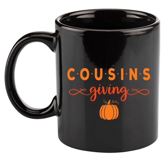 Cousins Giving Thanksgiving 11oz C Handle Ceramic Mug
