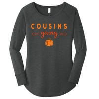 Cousins Giving Thanksgiving Women's Perfect Tri Tunic Long Sleeve Shirt