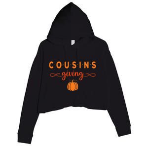 Cousins Giving Thanksgiving Crop Fleece Hoodie