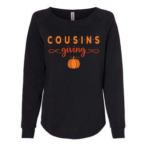 Cousins Giving Thanksgiving Womens California Wash Sweatshirt