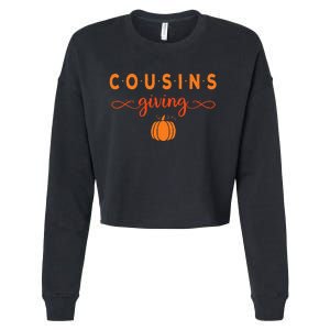 Cousins Giving Thanksgiving Cropped Pullover Crew