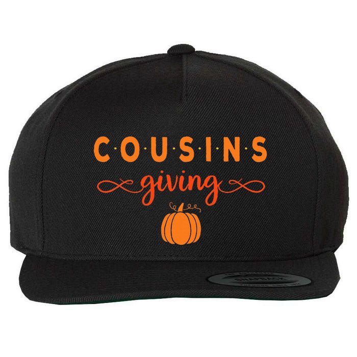 Cousins Giving Thanksgiving Wool Snapback Cap