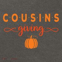 Cousins Giving Thanksgiving Cotton Canvas Backpack