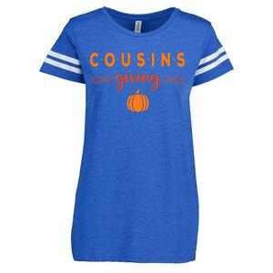 Cousins Giving Thanksgiving Enza Ladies Jersey Football T-Shirt