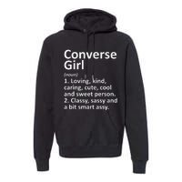 CONVERSE GIRL TX TEXAS Funny City Home Roots Gift Premium Hoodie