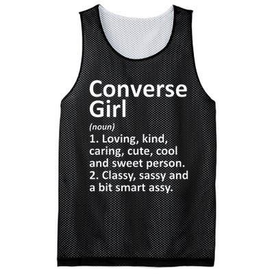 CONVERSE GIRL TX TEXAS Funny City Home Roots Gift Mesh Reversible Basketball Jersey Tank