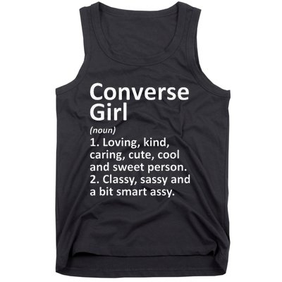 CONVERSE GIRL TX TEXAS Funny City Home Roots Gift Tank Top