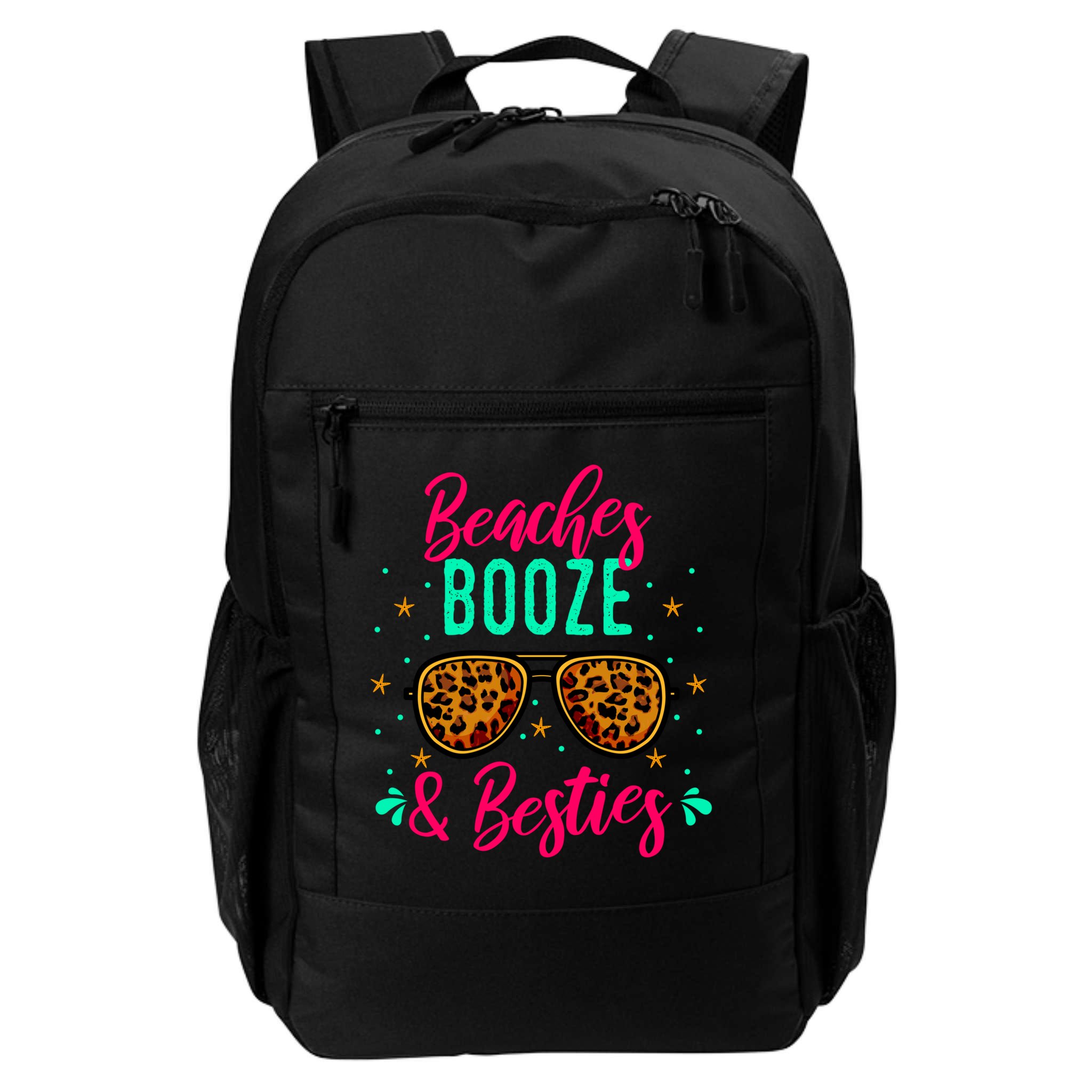 Cute Girls Trip Weekend Vacation Beaches Booze And Besties Gift Backpack