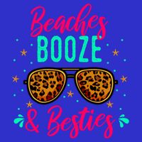 Cute Girls Trip Weekend Vacation Beaches Booze And Besties Gift 16 in Basic Backpack