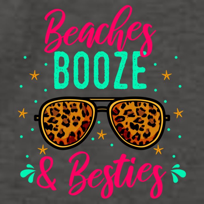 Cute Girls Trip Weekend Vacation Beaches Booze And Besties Gift Vector Backpack