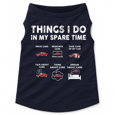 Car Guy Things I Do In My Spare Time Funny Muscle Cars Lover Doggie Tank