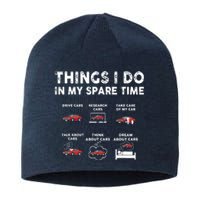 Car Guy Things I Do In My Spare Time Funny Muscle Cars Lover Sustainable Beanie