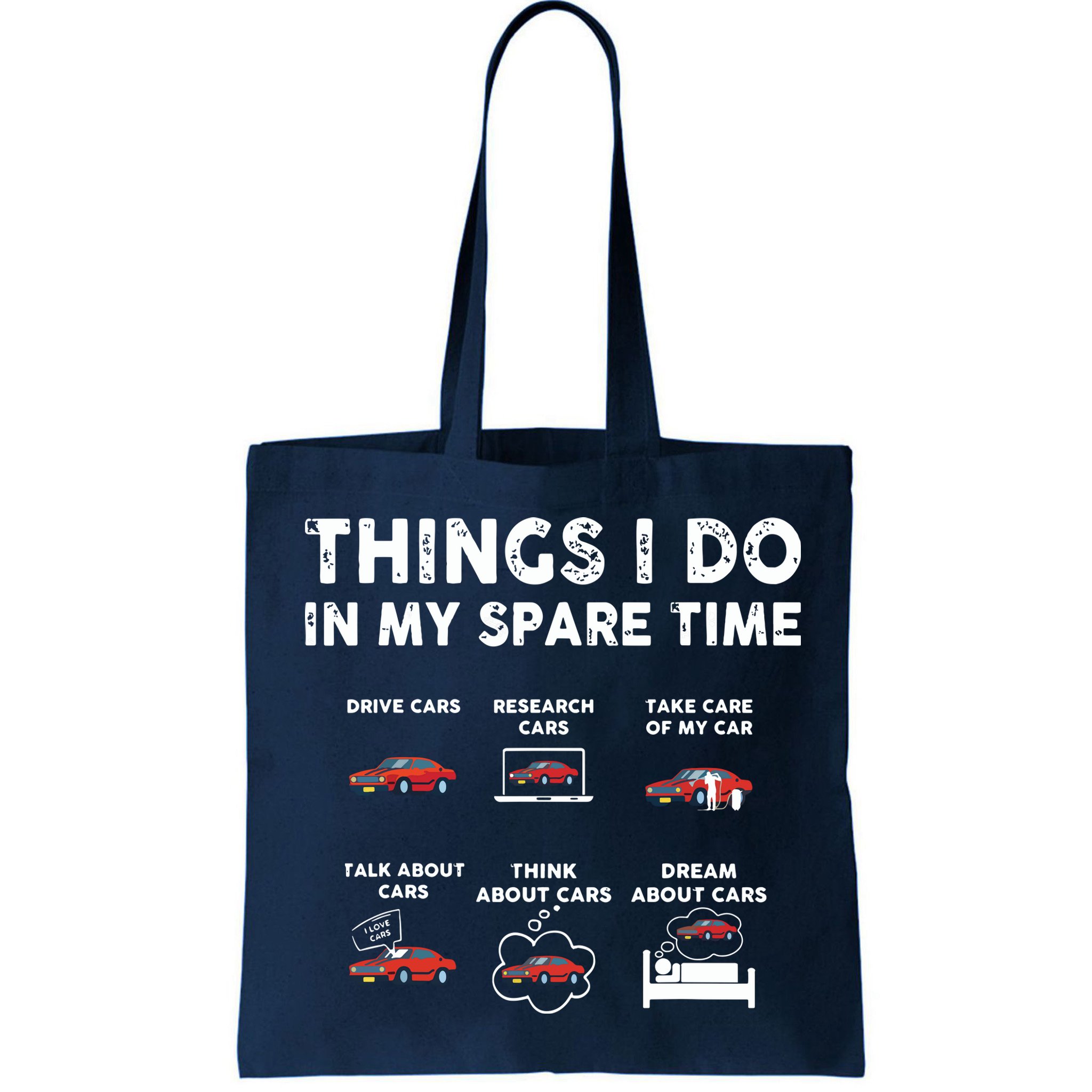 Car Guy Things I Do In My Spare Time Funny Muscle Cars Lover Bag