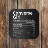 CONVERSE GIRL TX TEXAS Funny City Home Roots USA Gift Coaster