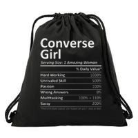 CONVERSE GIRL TX TEXAS Funny City Home Roots USA Gift Drawstring Bag